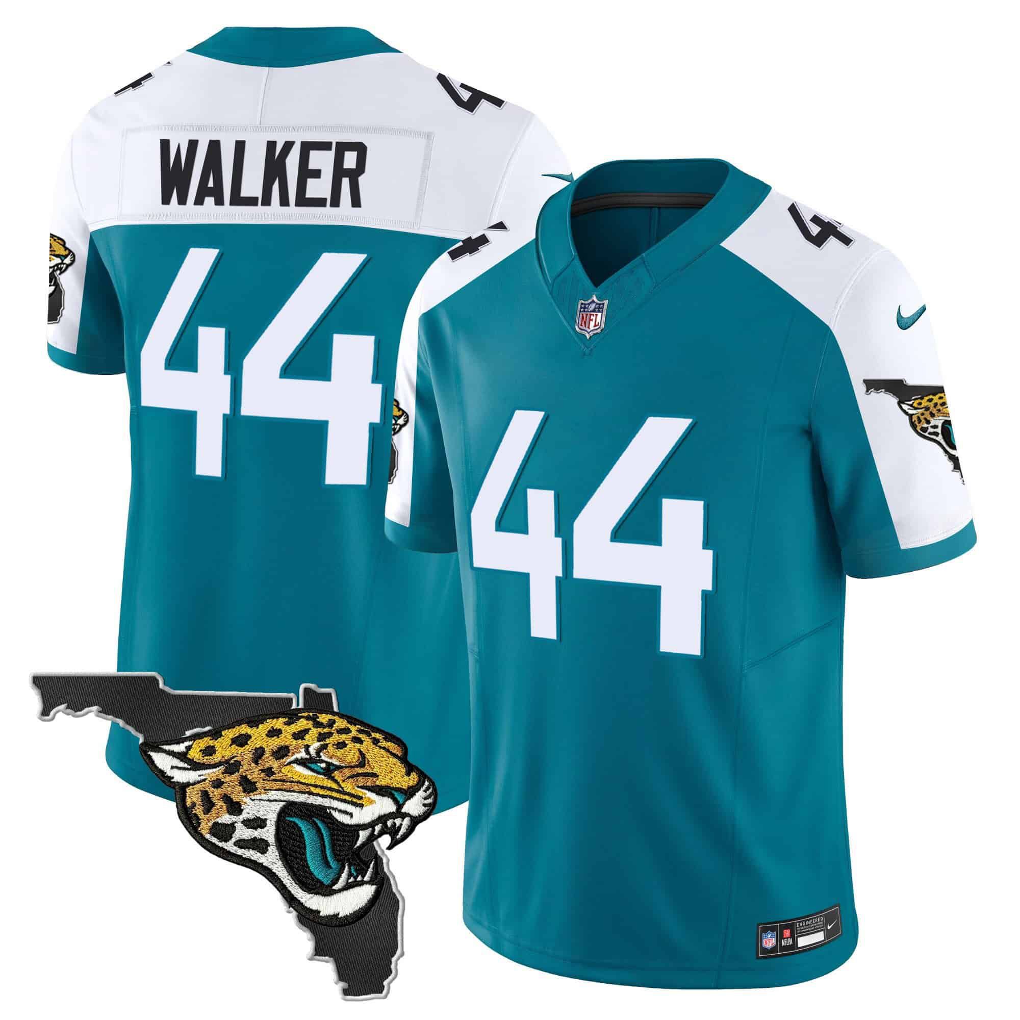 Men Jacksonville Jaguars #44 Walker Green 2024 Nike Florida Patch Vapor NFL Jersey->indianapolis colts->NFL Jersey